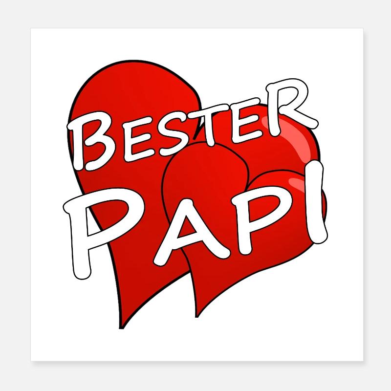 BESTER PAPI Poster 20x20 cm