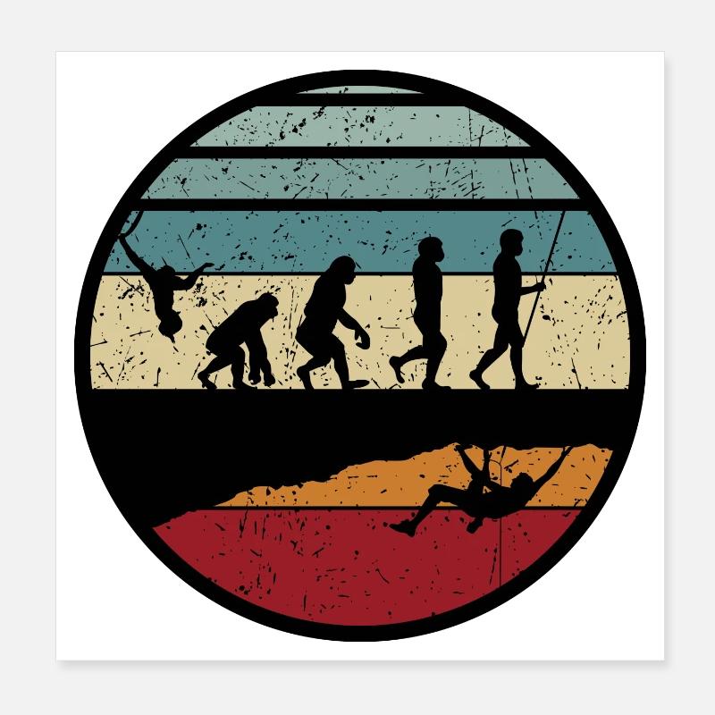 Sunset Evolution Journey Poster 8" x 8" (20x20 cm)