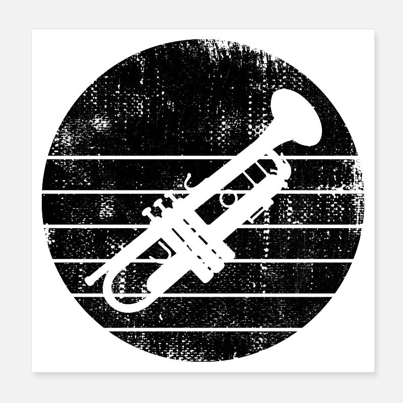 Trompette Poster 20 x 20 cm