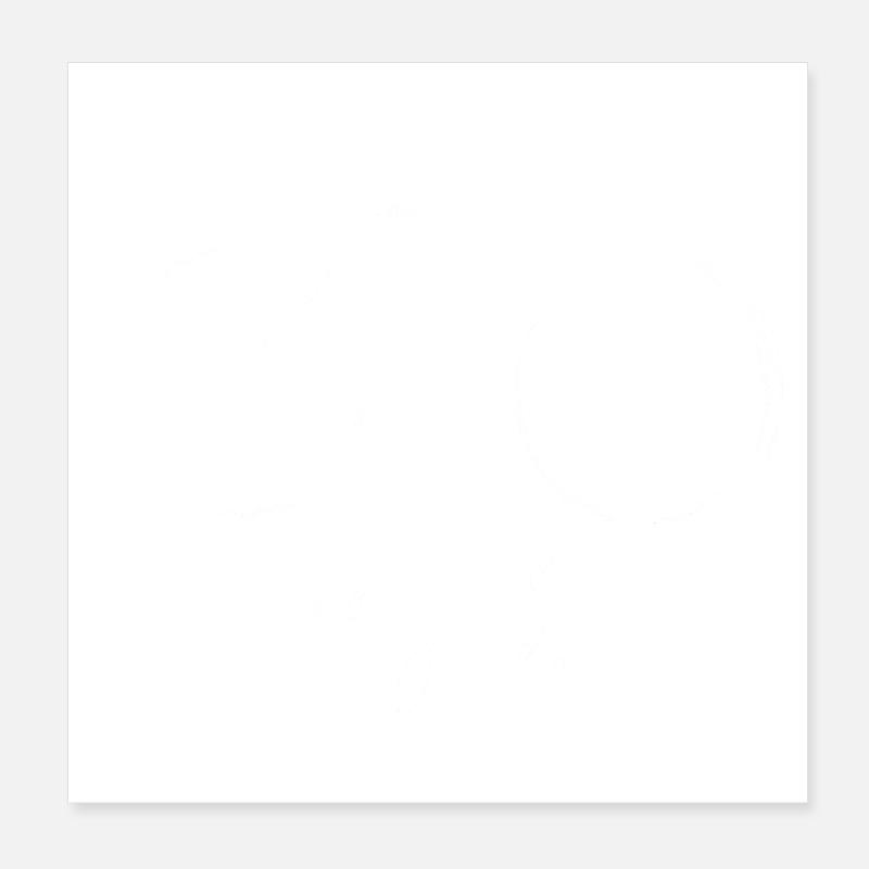 Look pro - go slow - pour les cyclistes Poster 20 x 20 cm