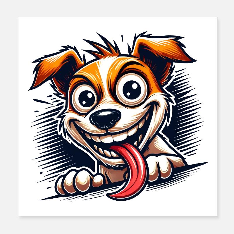 Jack Russell Terrier Poster 20x20 cm