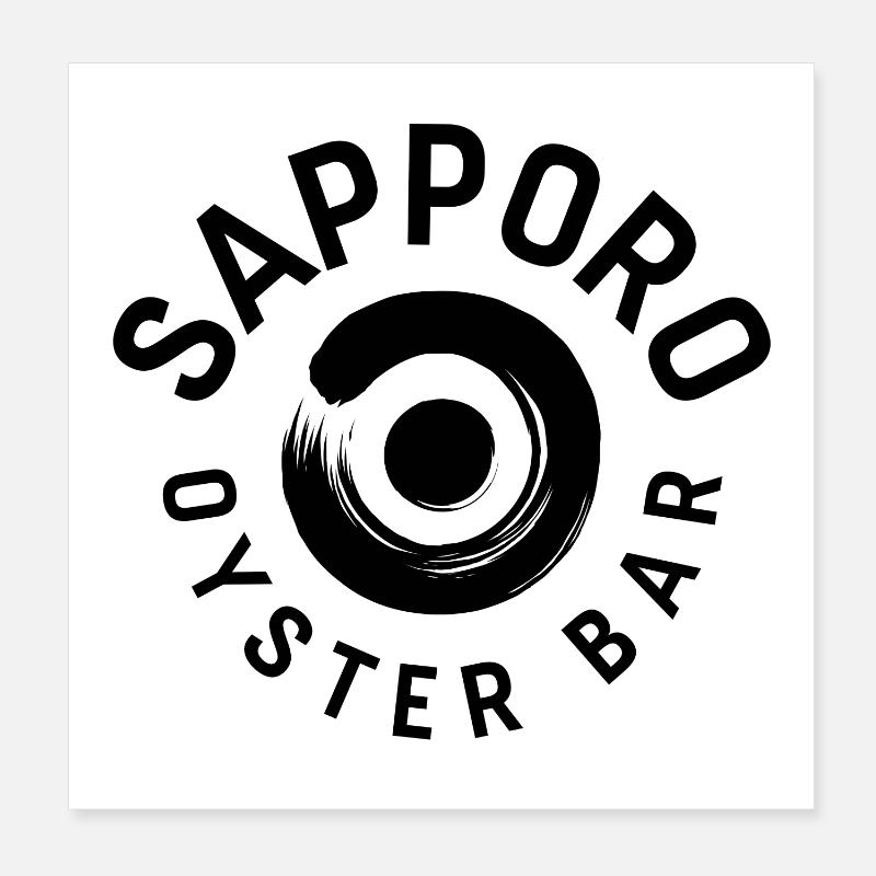 SAPPORO OYSTER BAR Poster 20x20 cm