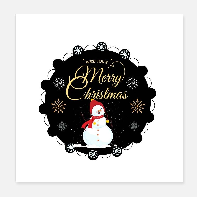 Plaisir de Noël Poster 20 x 20 cm