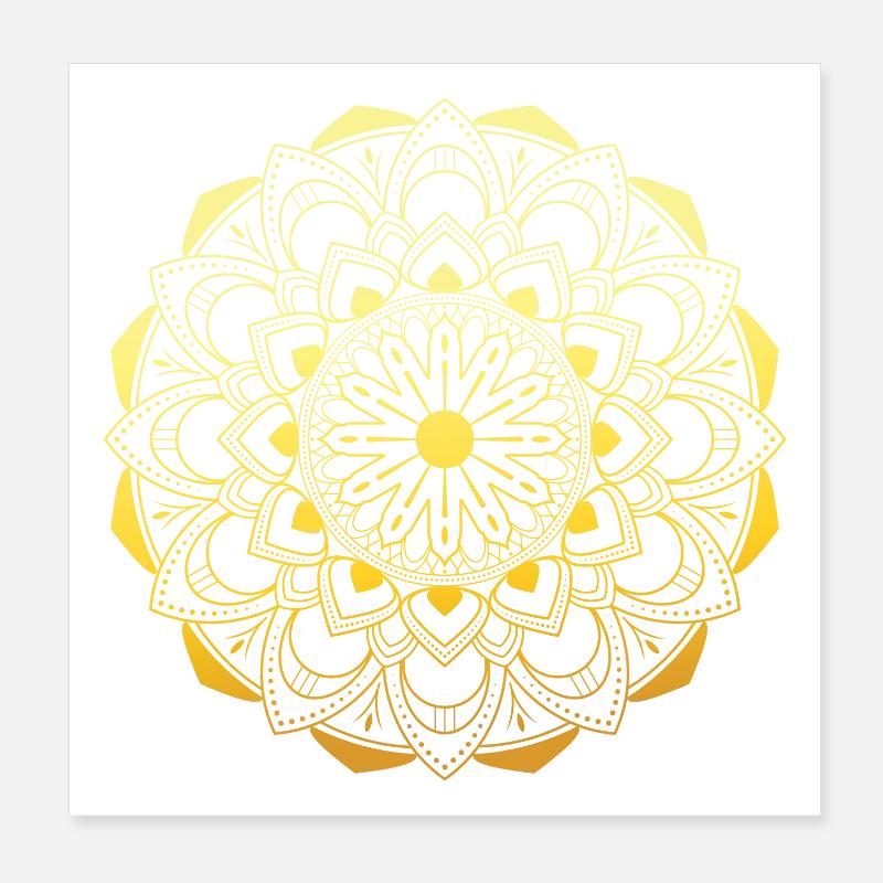 Mandala Poster 20 x 20 cm