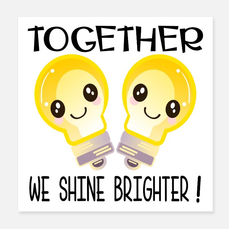 SUCCESS TOGETHER Poster 8" x 8" (20x20 cm)