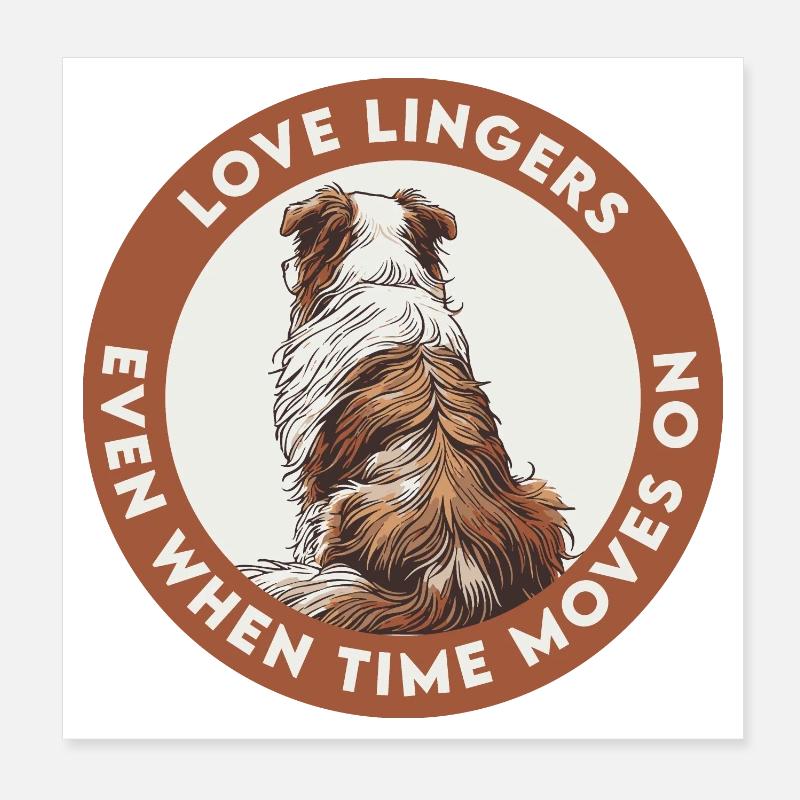 L’amour persiste même lorsque le temps passe Poster 20 x 20 cm