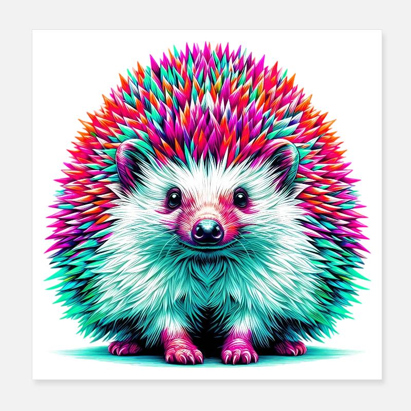 Hérisson Poster 20 x 20 cm