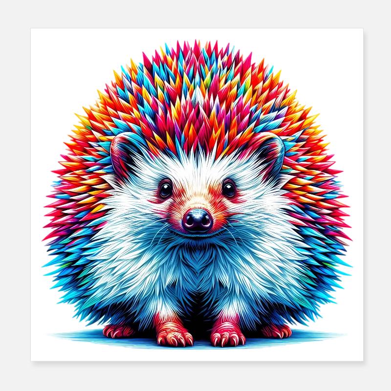 Igel Poster 20x20 cm