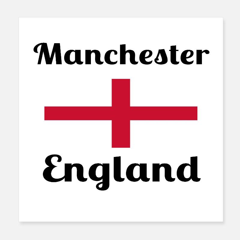Manchester, Angleterre - Imprimés élégants Poster 20 x 20 cm