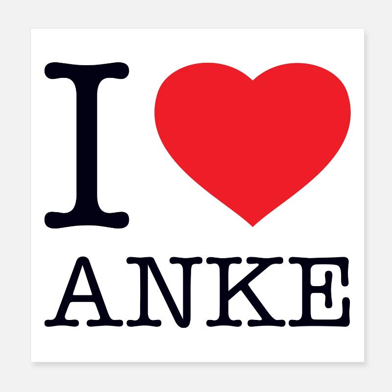 J’ADORE ANKE Poster 20 x 20 cm