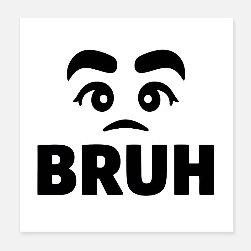 Brew eyebrow Poster 8" x 8" (20x20 cm)