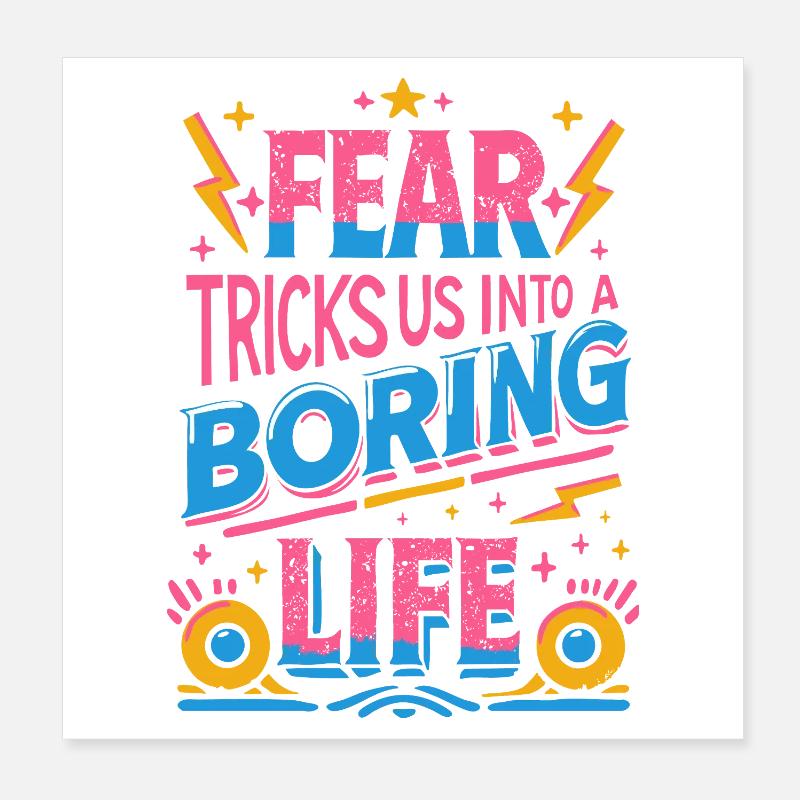 Don't worry, just live! Poster 8" x 8" (20x20 cm)