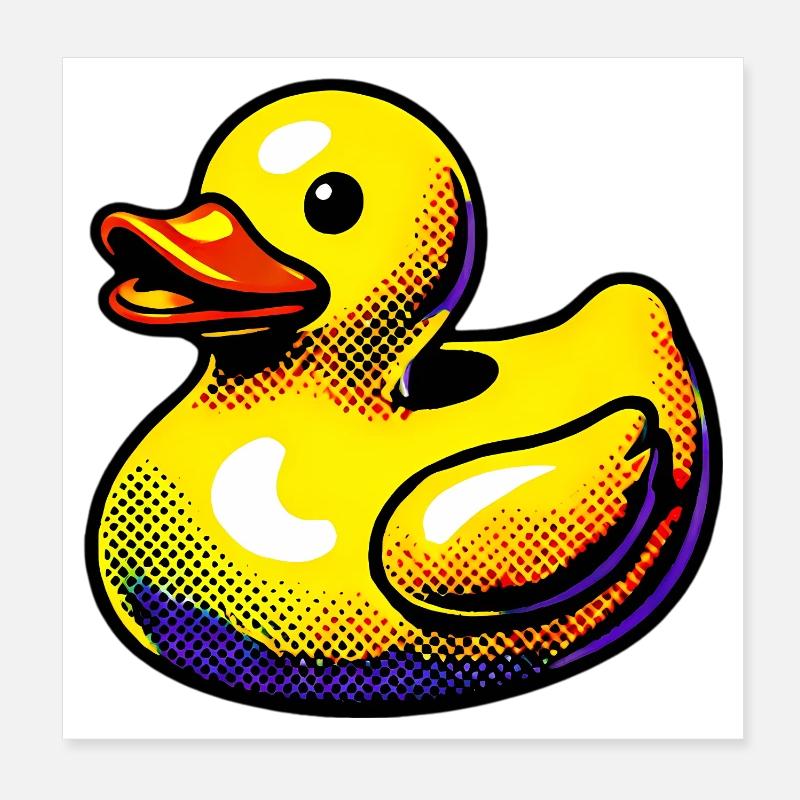 Caneton Canard Canard Canard Poster 20 x 20 cm