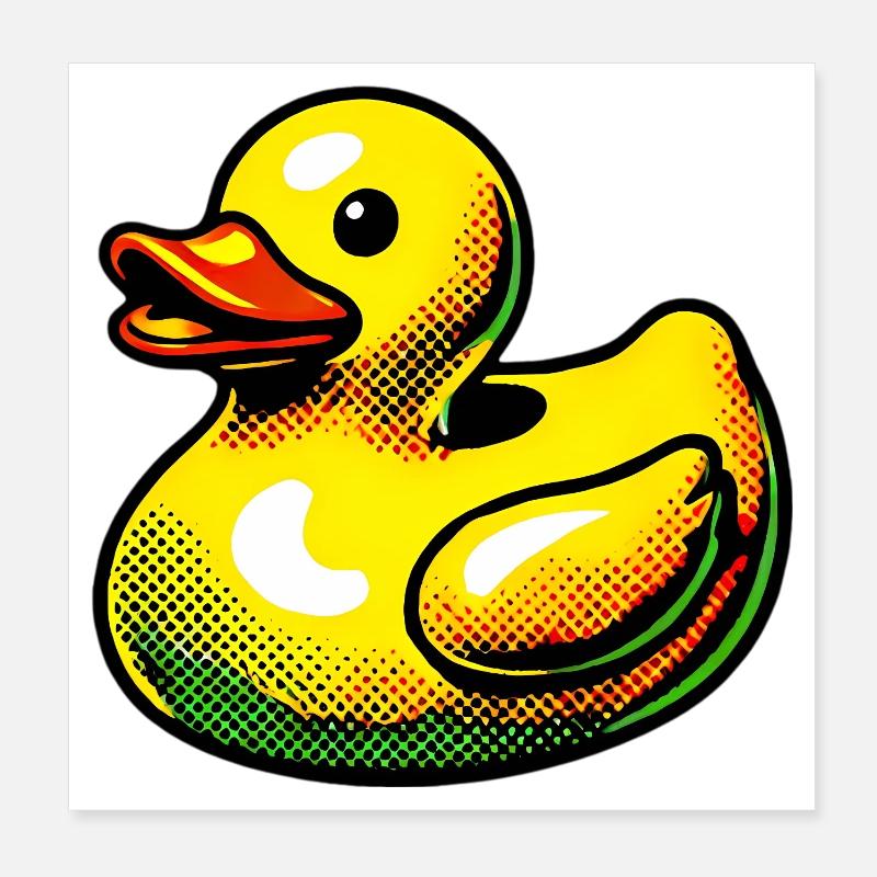 Duckling Duck Duck Duck Poster 8" x 8" (20x20 cm)