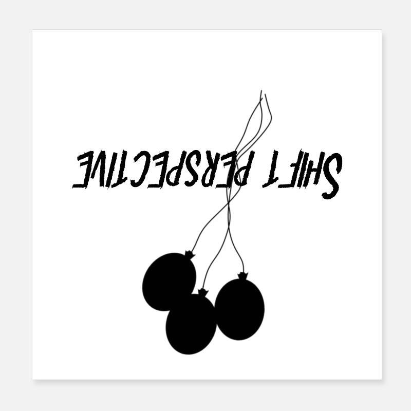 Perspektive wechseln Poster 20x20 cm