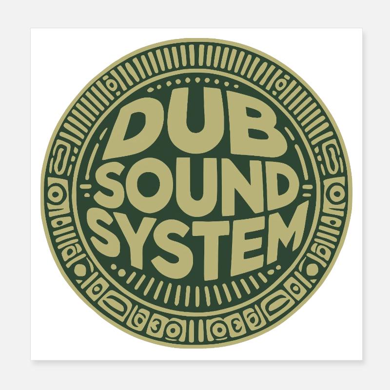 dub sound system Poster 20 x 20 cm