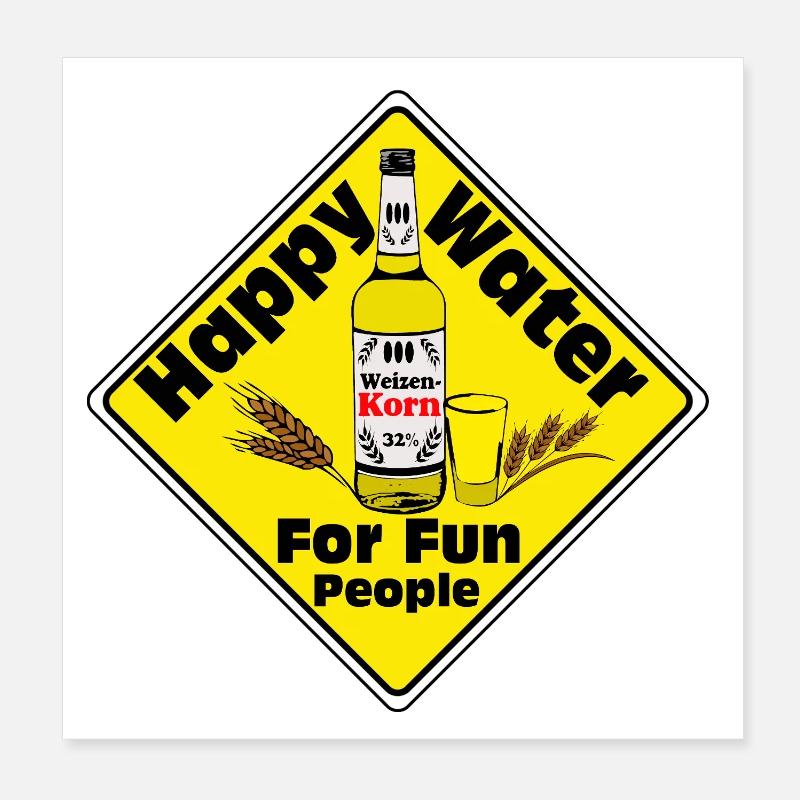 Grain , Party , Wheat Grain ,Happy Water Grain (25) Poster 8" x 8" (20x20 cm)