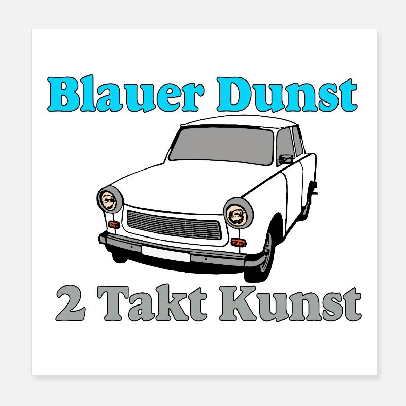  Trabi DDR, Blauer Dunst (25) Poster 20x20 cm