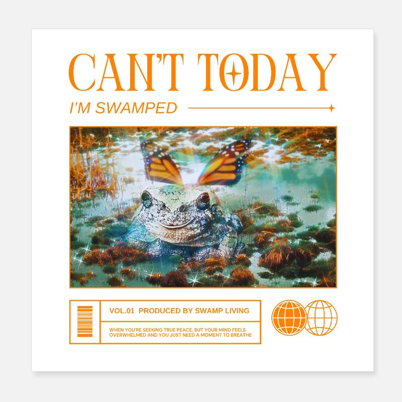 Mode marais activé - pas de rendez-vous, seulement marais Poster 20 x 20 cm