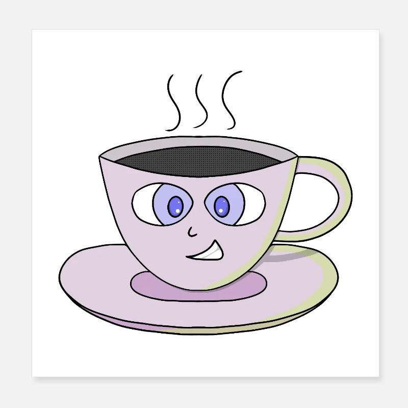 Cute cup Poster 8" x 8" (20x20 cm)