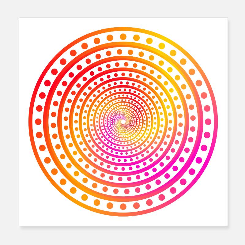 crazy dots Poster 8" x 8" (20x20 cm)