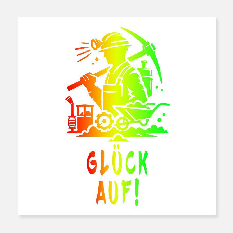 Good luck! Mining Design Poster 8" x 8" (20x20 cm)