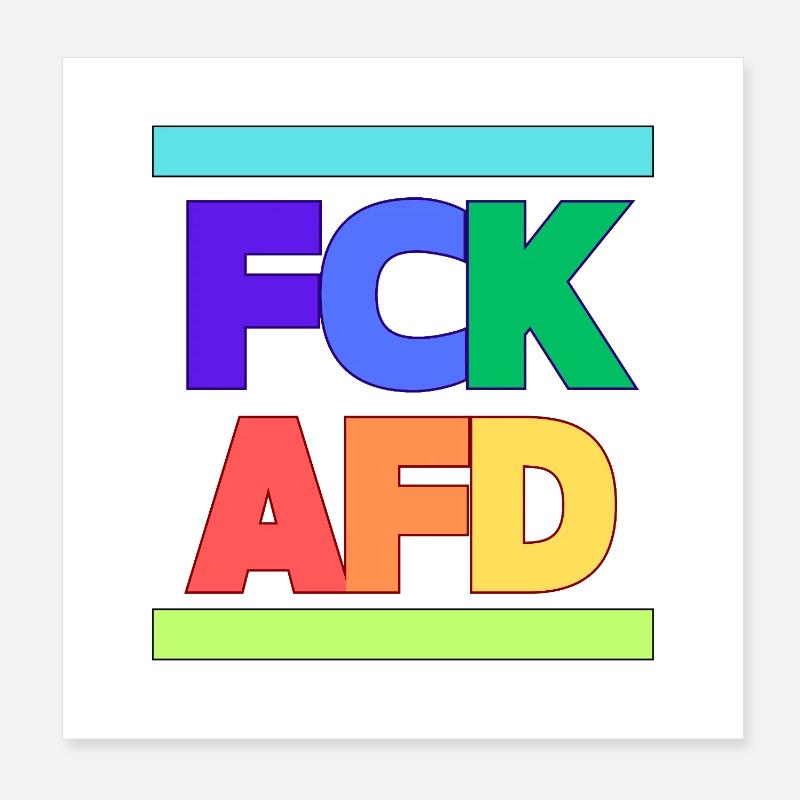 FCK AFD Poster 20x20 cm