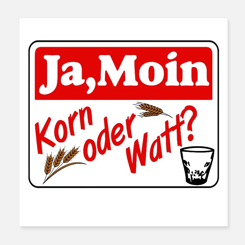 grain , party , wheat grain ,Yes moin grain or watt Poster 8" x 8" (20x20 cm)