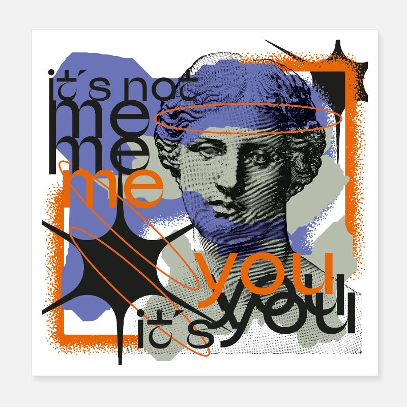 Ce n’est pas moi, c’est vous Poster 20 x 20 cm