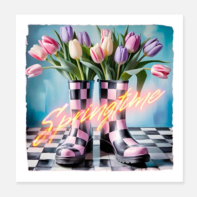 C’est le printemps... Poster 20 x 20 cm