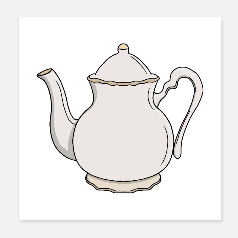 Tea Lover Poster 8" x 8" (20x20 cm)