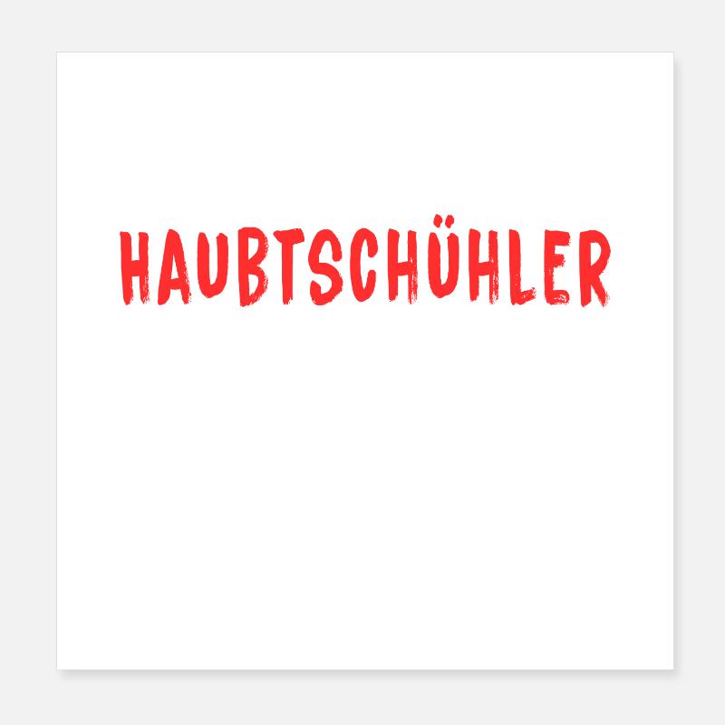 Haubtschühler – Orthographe créative Poster 20 x 20 cm
