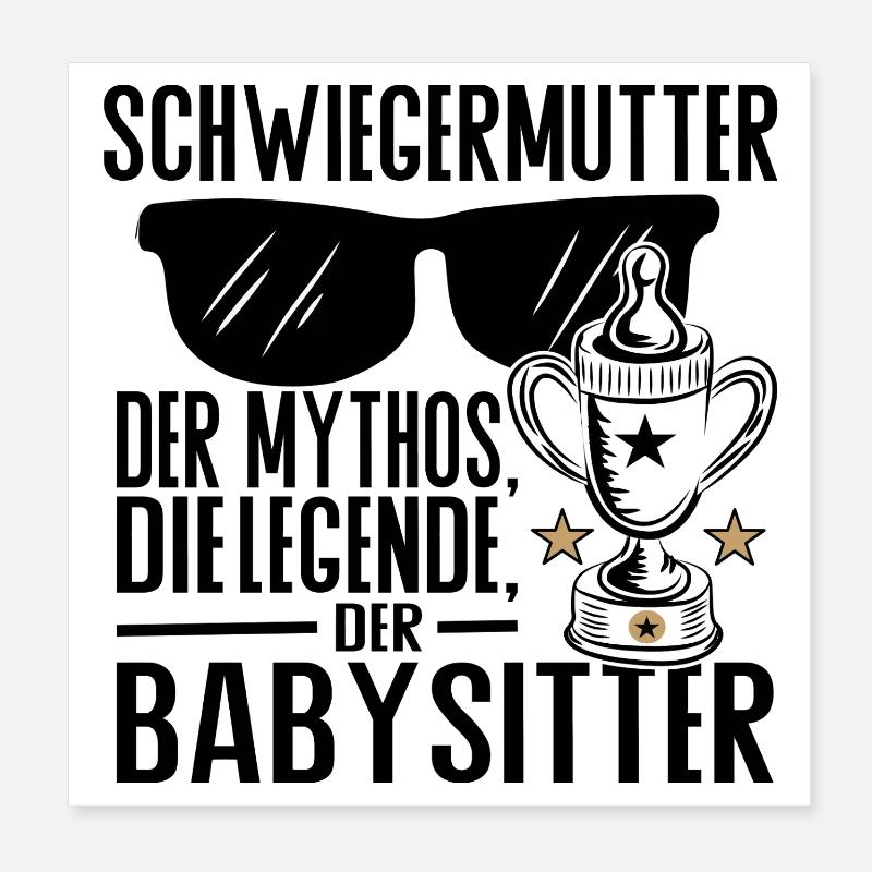 Schwiegermutter – Der Mythos, die Legende, der Bab Poster 20x20 cm