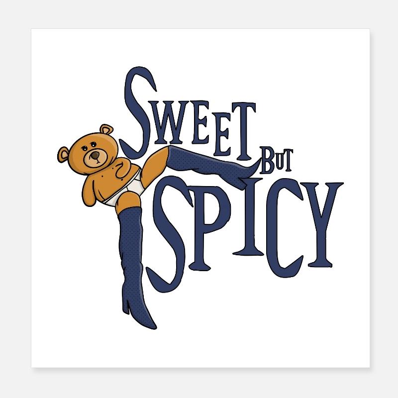 Sucré mais épicé Poster 20 x 20 cm