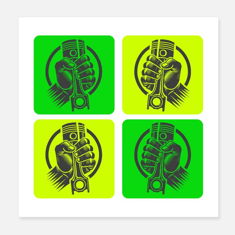 Schrauber Power Style Poster 20x20 cm