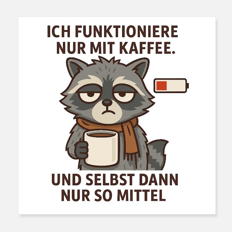 Läuft... also mehr so kriecht. Poster 20x20 cm