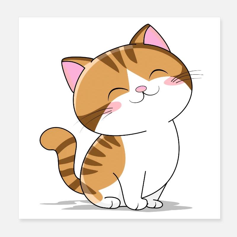 Cute little cat Poster 8" x 8" (20x20 cm)