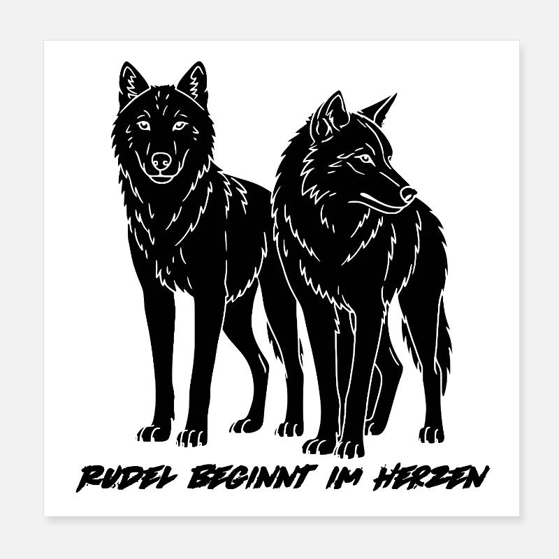 RUDEL BEGINNT IM HERZEN Poster 20x20 cm