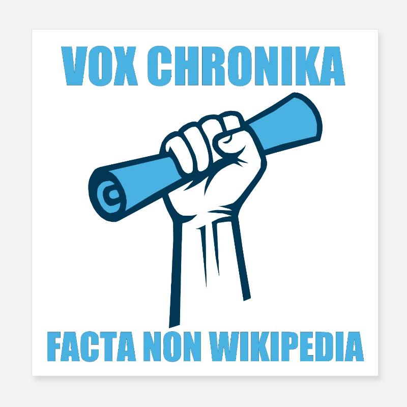 facta non wikipedia Poster 20 x 20 cm
