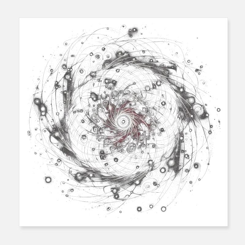 Galaxie-Mandala Poster 20x20 cm