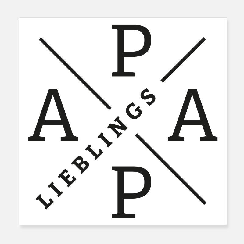 LieblingsPAPA Poster 20x20 cm
