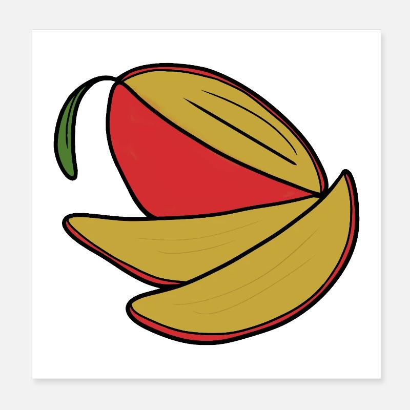 Delicious Fruit Mango Poster 8" x 8" (20x20 cm)