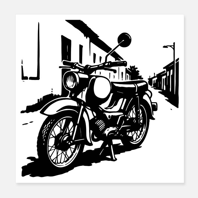 Zweitakt-Legende Oststyle Poster 20x20 cm