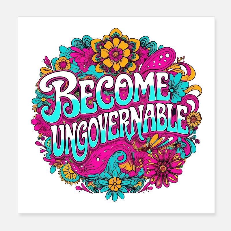 Devenir ingouvernable Poster 20 x 20 cm