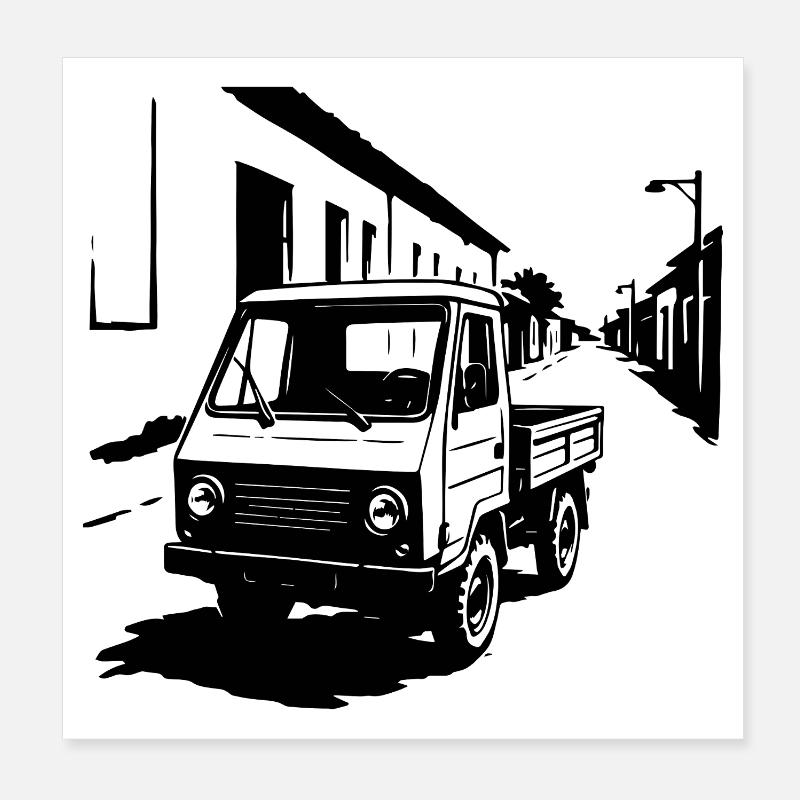 Multifunctional Power Retro Poster 8" x 8" (20x20 cm)