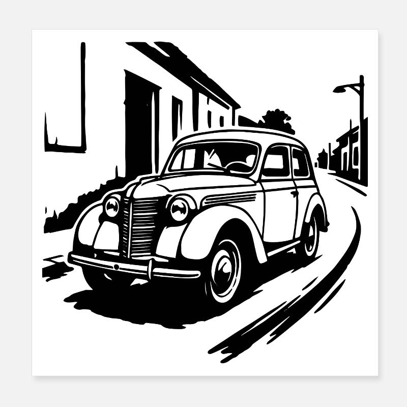 Classique de rue 401 Poster 20 x 20 cm