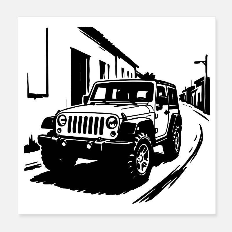 Offroad Beast Classic Poster 8" x 8" (20x20 cm)
