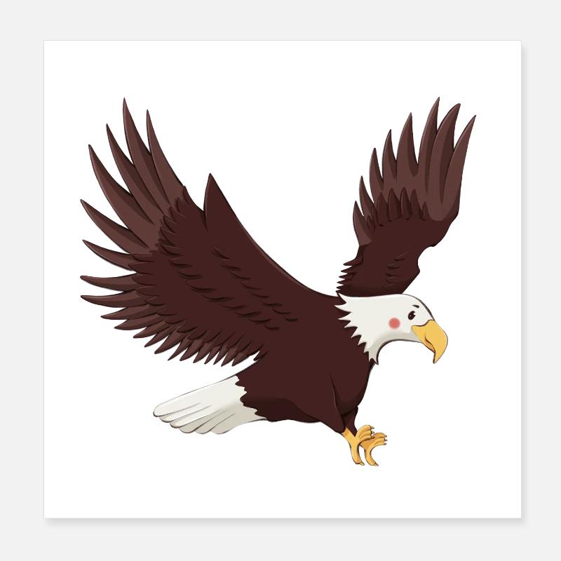 Adler Poster 20x20 cm