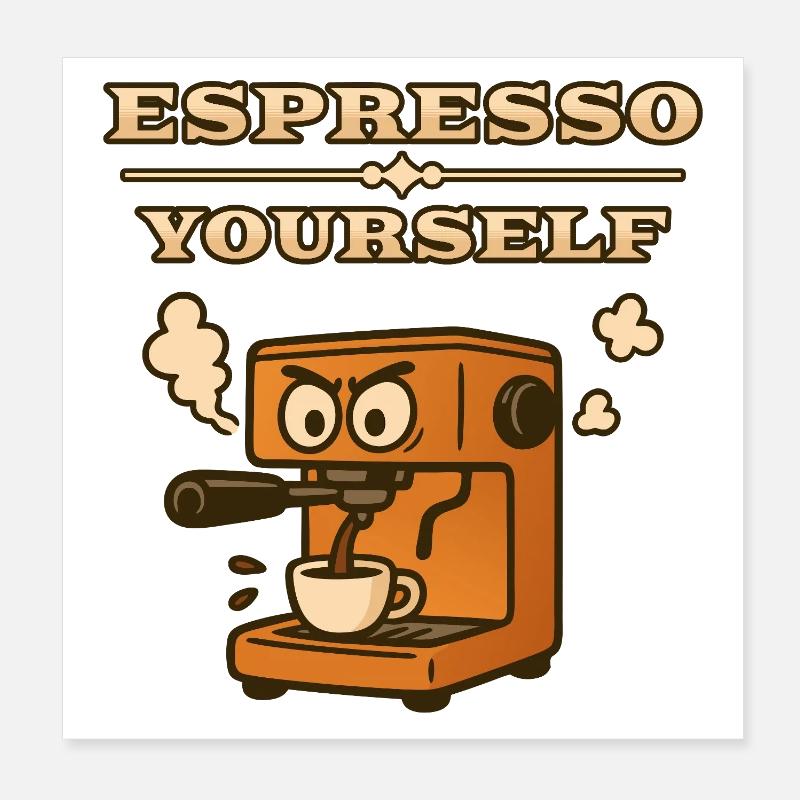 Espresso vous-même Poster 20 x 20 cm