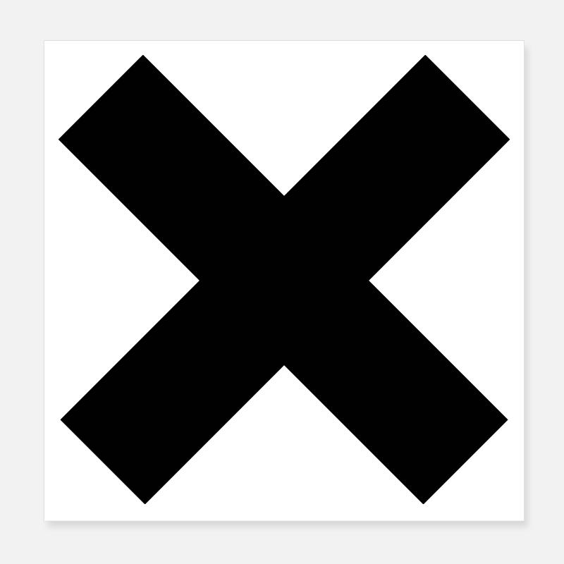 Croce Poster 20x20 cm